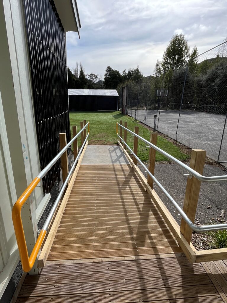 Under Construction Addition Of Accessibility Ramps