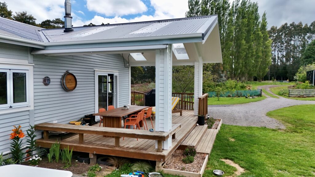 Under Construction Roof Covered Deck