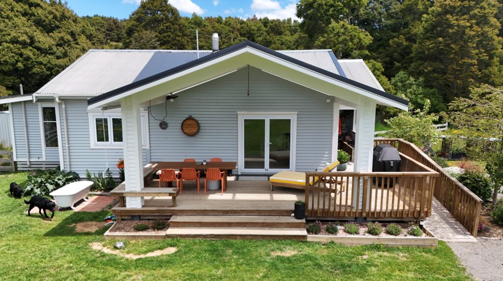 Under Construction Roof Extenstion Covered Deck
