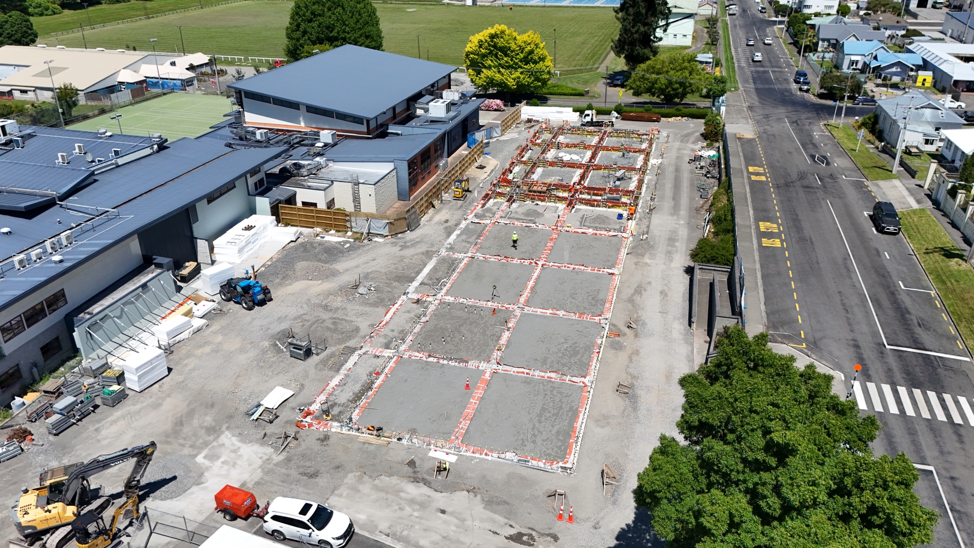 Taihape Area School Foundations Aerial